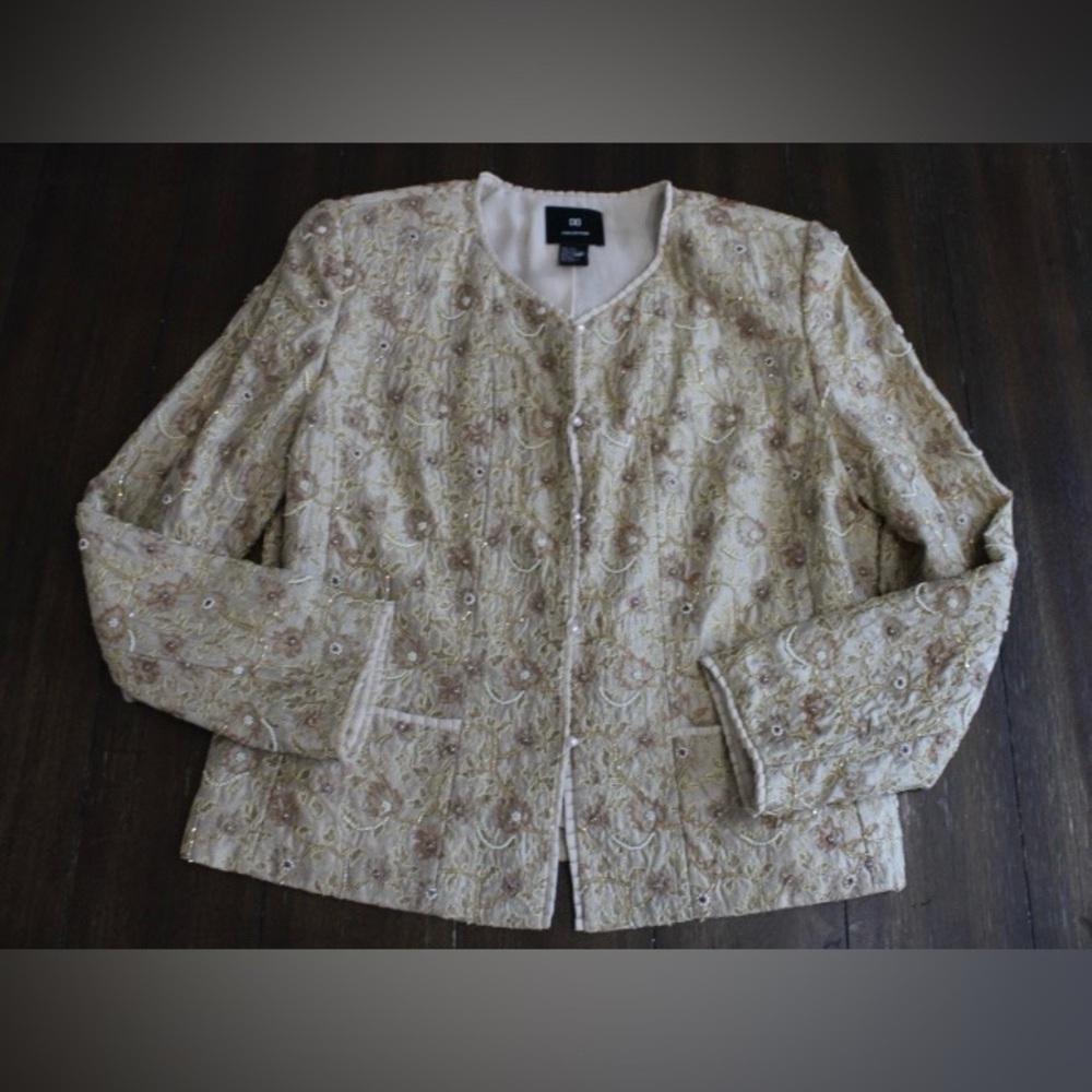 Doncaster collection embroidered beaded blazer